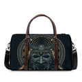 Black Samurai Mask Print Duffel Bag