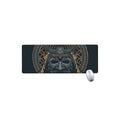 Black Samurai Mask Print Extended Mouse Pad