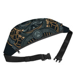 Black Samurai Mask Print Fanny Pack