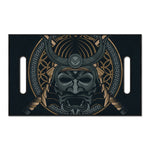 Black Samurai Mask Print Golf Cart Seat Cover