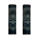 Black Samurai Mask Print Handle Covers