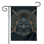 Black Samurai Mask Print House Flag