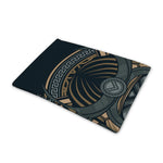 Black Samurai Mask Print Pet Cooling Mat Cover