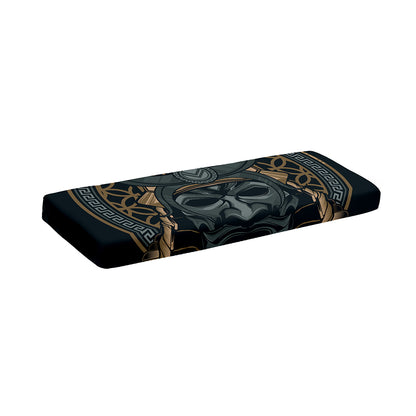 Black Samurai Mask Print Piano Keyboard Cover
