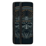 Black Samurai Mask Print Refrigerator Handle Covers