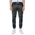 Black Samurai Mask Print Joggers