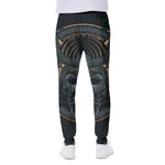 Black Samurai Mask Print Scuba Joggers