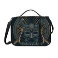 Black Samurai Mask Print Shoulder Strap Bible Bag