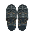 Black Samurai Mask Print Slippers