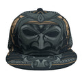 Black Samurai Mask Print Snapback Cap