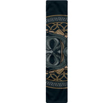 Black Samurai Mask Print Table Runner