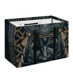 Black Samurai Mask Print Utility Tote Bag