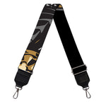 Black Samurai Skull Print Bag Strap