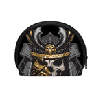 Black Samurai Skull Print Coin Purse