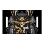 Black Samurai Skull Print Golf Cart Seat Cover