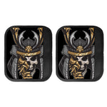 Black Samurai Skull Print Handle Covers