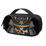 Black Samurai Skull Print Insulin Cooler Travel Case