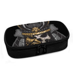 Black Samurai Skull Print Insulin Cooler Travel Case