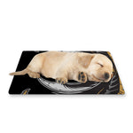 Black Samurai Skull Print Pet Cooling Mat Cover