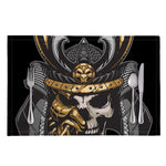 Black Samurai Skull Print Placemat