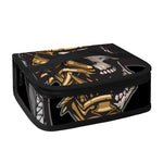 Black Samurai Skull Print Small Lunch Bag