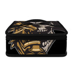 Black Samurai Skull Print Small Lunch Bag