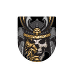 Black Samurai Skull Print Toilet Lid Cover