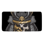 Black Samurai Skull Print Towel