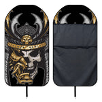 Black Samurai Skull Print Waterproof Car Seat Cover