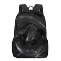 Black Snake Print 17 Inch Backpack