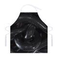 Black Snake Print Adjustable Apron