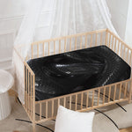 Black Snake Print Baby Crib Sheet