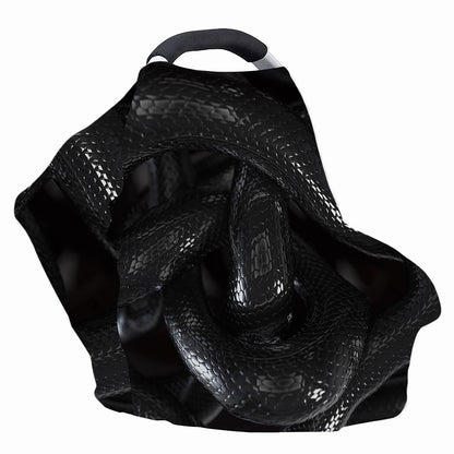 Black Snake Print Baby Seat Cover