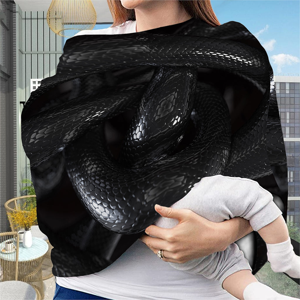 Black Snake Print Baby Seat Cover