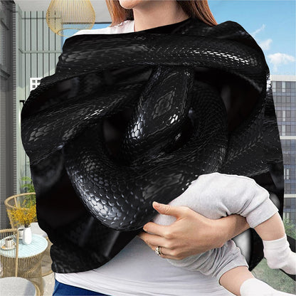 Black Snake Print Baby Seat Cover