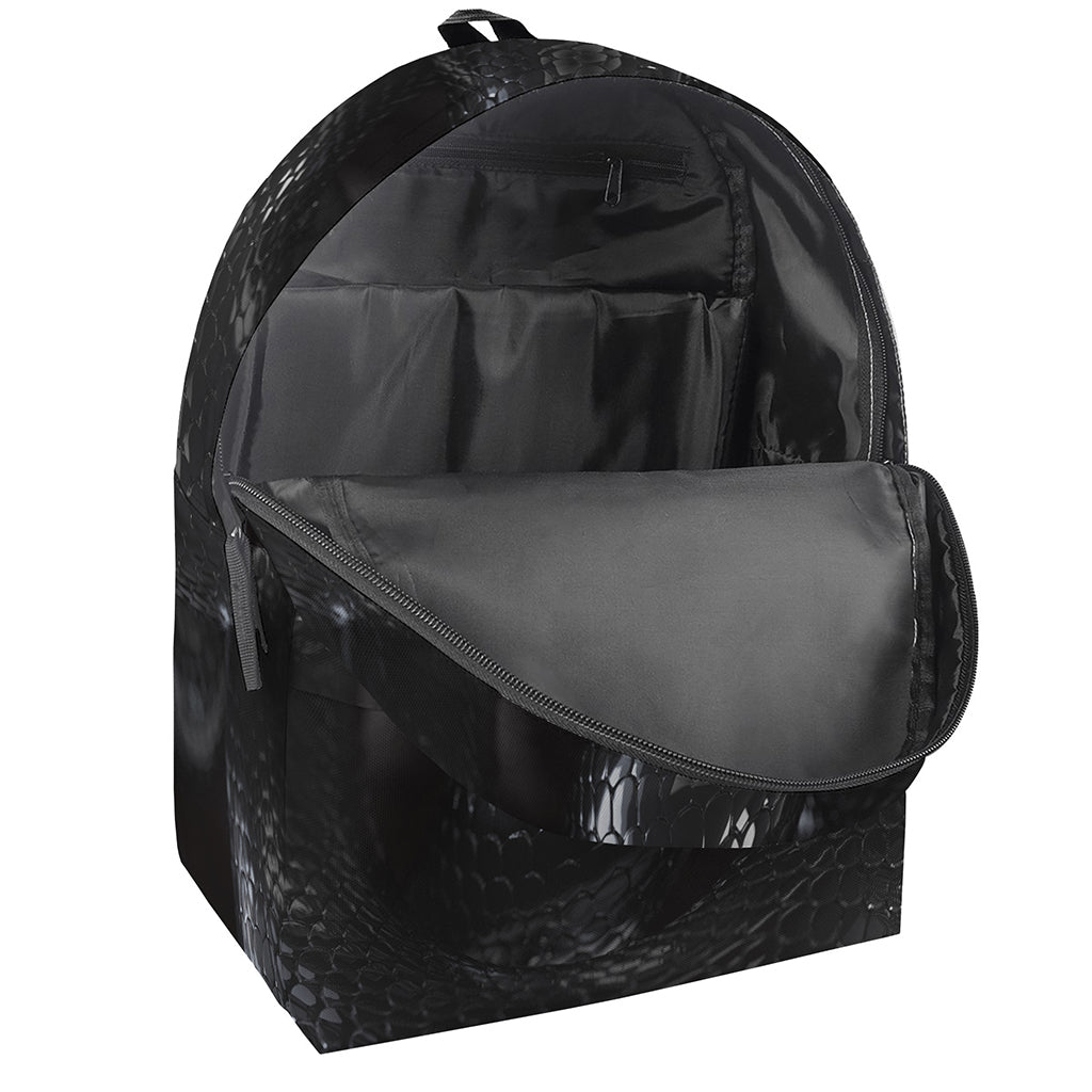 Black Snake Print Backpack