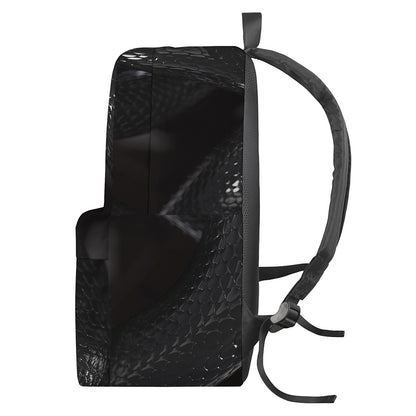 Black Snake Print Backpack
