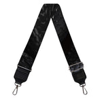 Black Snake Print Bag Strap