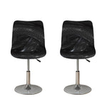 Black Snake Print Bar Stool Covers