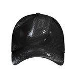 Black Snake Print Baseball Cap