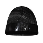Black Snake Print Beanie