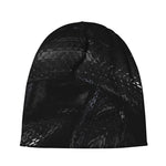 Black Snake Print Beanie