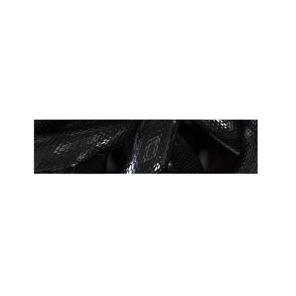 Black Snake Print Bed Runner