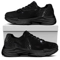 Black Snake Print Black Chunky Shoes
