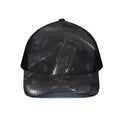 Black Snake Print Black Mesh Trucker Hat