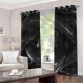 Black Snake Print Dimout Grommet Curtains