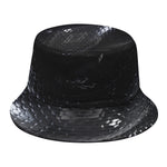 Black Snake Print Bucket Hat