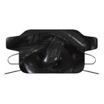 Black Snake Print Car Windshield Snow Cover