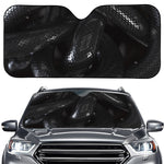 Black Snake Print Car Windshield Sun Shade