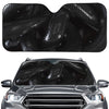 Black Snake Print Car Windshield Sun Shade